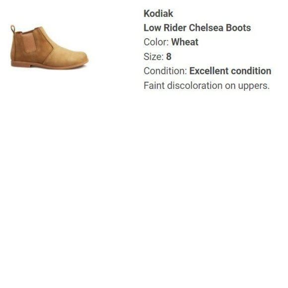 Kodiak Chelsea Low Rider Boots Women's 8 Wheat Color - Picture 4 of 4